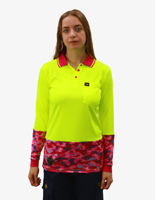 SFWP16LB Hi Vis Polo Shirts. 1 Colourway In Stock.